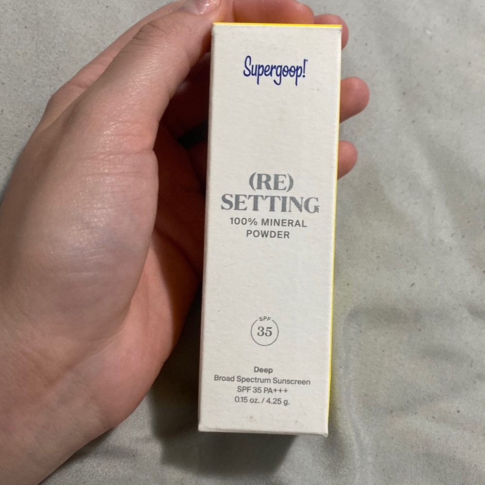 Super goop resetting mineral powder🤩